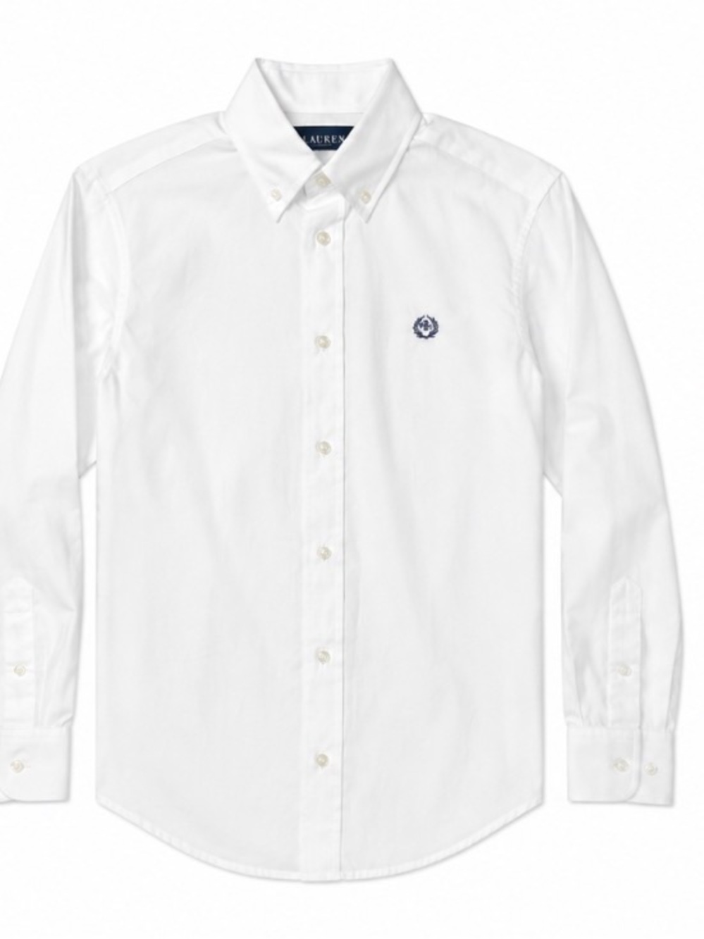 NWT Ralph Lauren Kids White Button Down Dress Shirt Size 10R